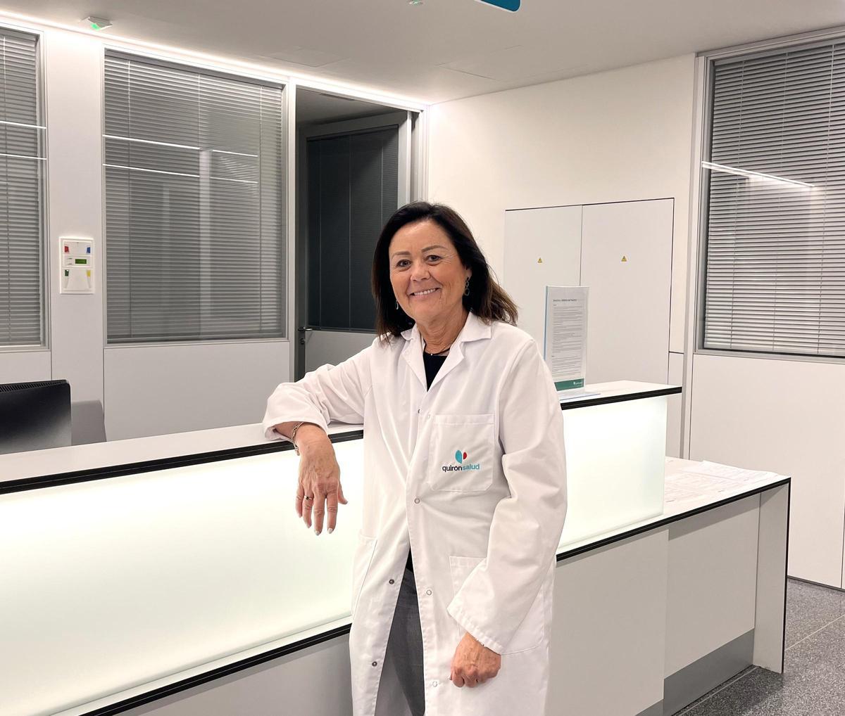 Doctora María Jesús Rubio, jefa de Oncología Médica del Hospital QuirónSalud Córdoba.