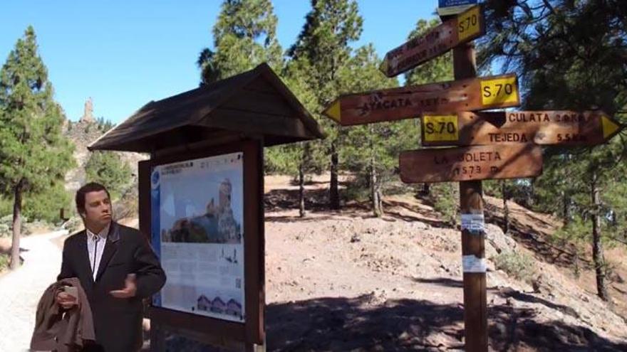 El meme de John Travolta se pasea por la cumbre grancanaria