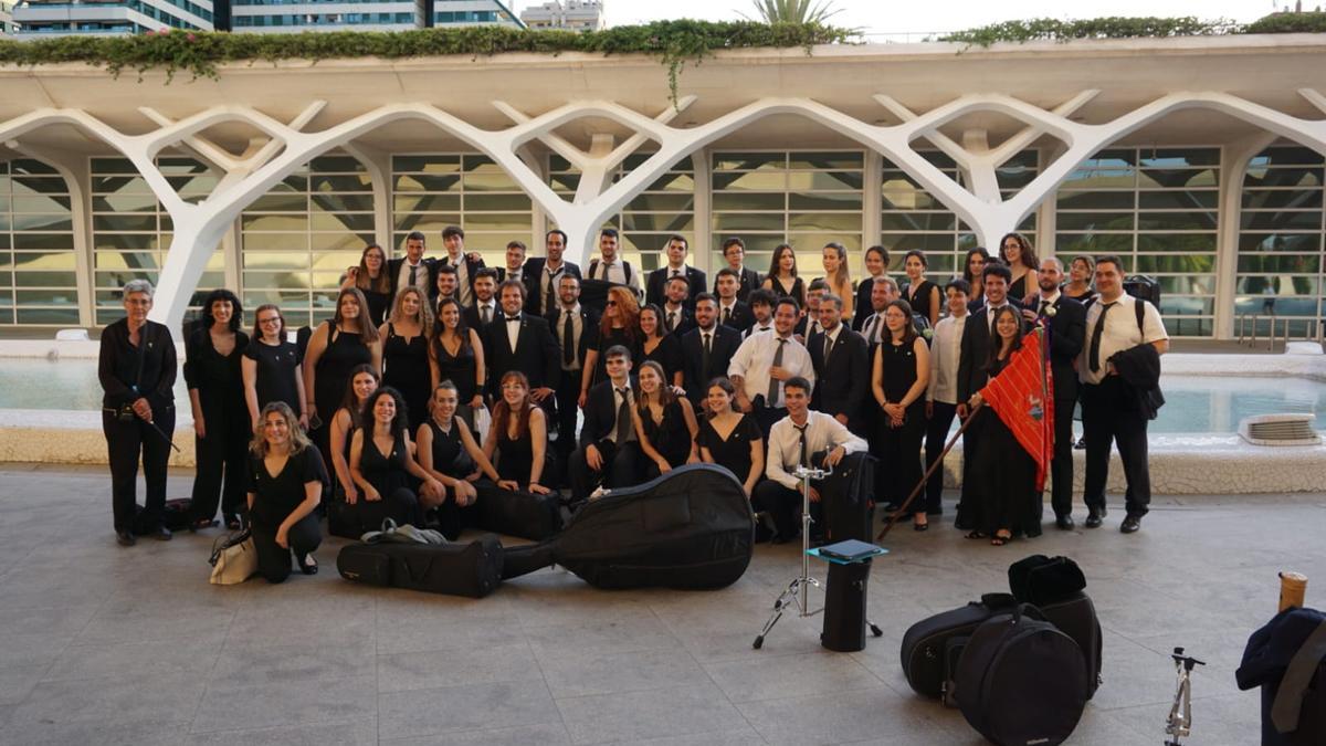 La Banda de Música de Zamora, en Valencia.