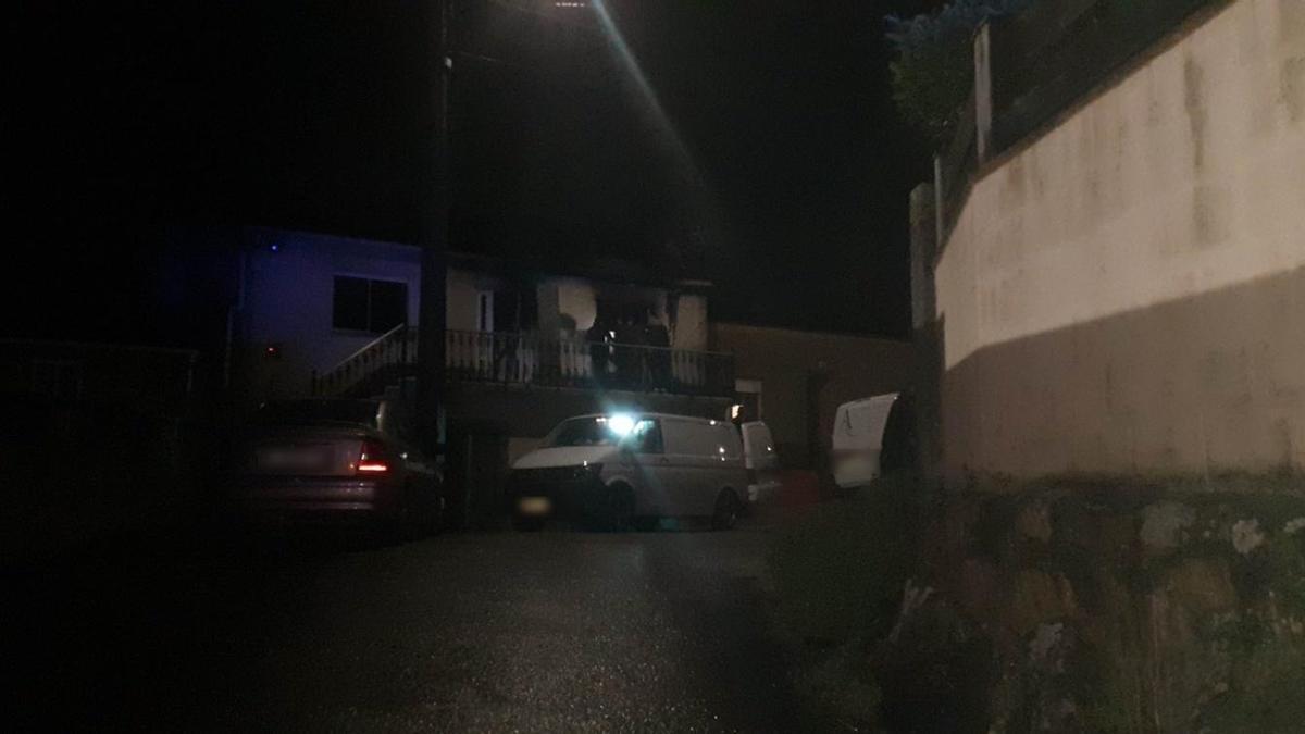 Imagen de la vivienda tras el incendio.