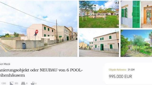 In der Annonce wurde das Ca ses Monges für 995.000 Euro zum Verkauf angeboten