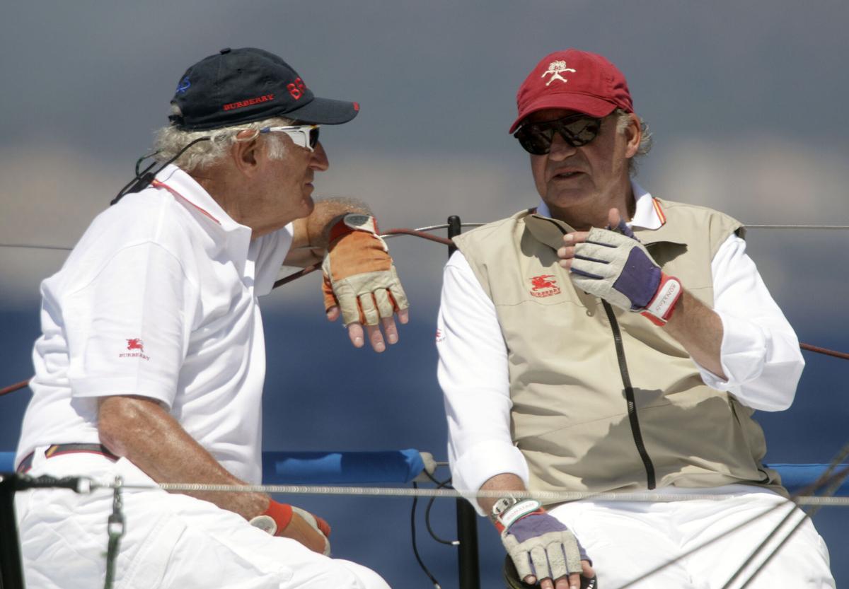 El rey Juan Carlos con José Cusí en la regata Breitling de 2008.