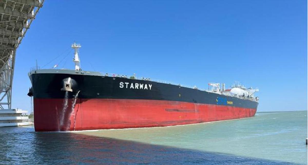 El tanquero liberiano Starway, en una foto de archivo.