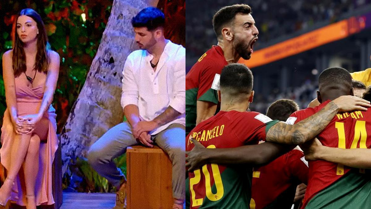 'La isla de las tentaciones' lidera, Chicote vuelve en forma y el Portugal-Ghana domina la tarde.