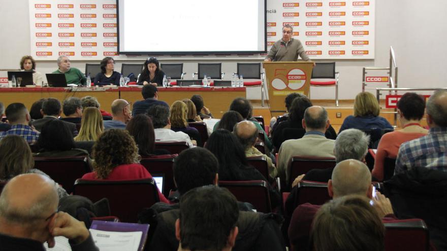 Un momento de la reunión del Consell Confederal de CC OO-PV