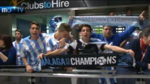 El Màlaga és rebut amb honors en la seva tornada a casa