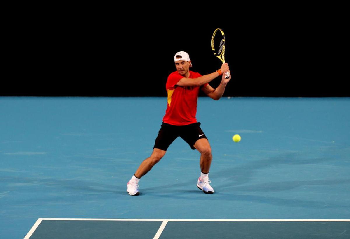 Entrene Rafa Nadal y Bautista en Australia para Co