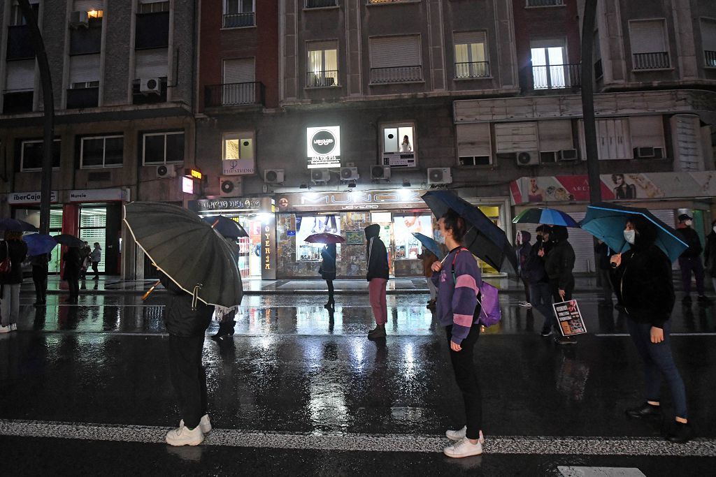 Manifestación feminista en Murcia