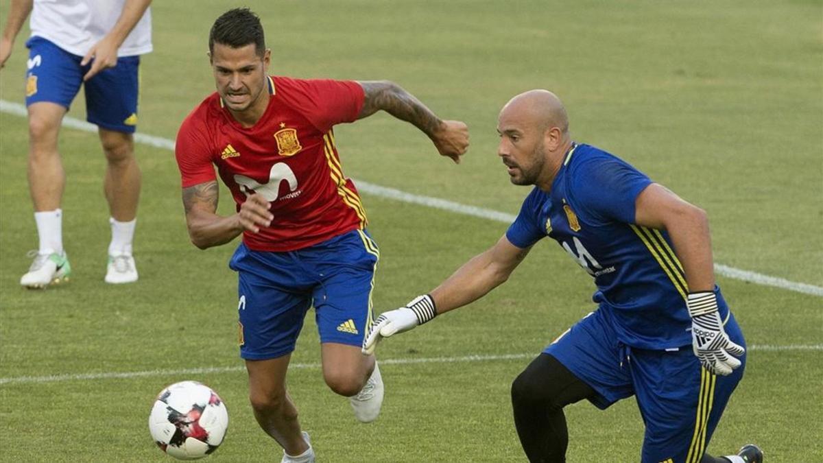 Vitolo se encuentra concentrado estos días con la selección española