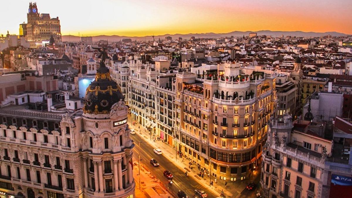 Panorámica del centro de Madrid