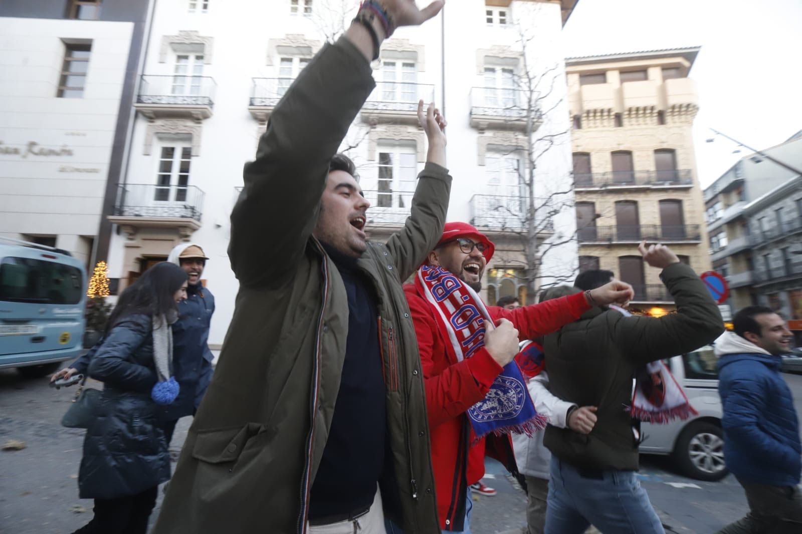 Ambientazo en Barbastro a escasas horas del partido frente al FC Barcelona