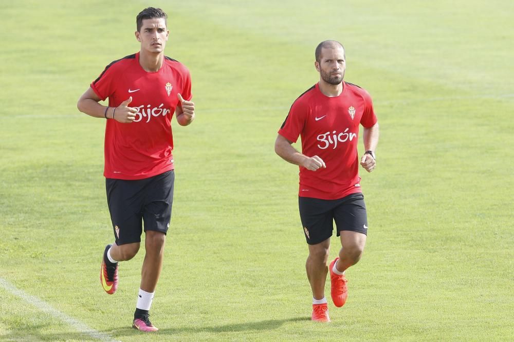 Entrenamiento del Sporting (sábado 27 de agosto)