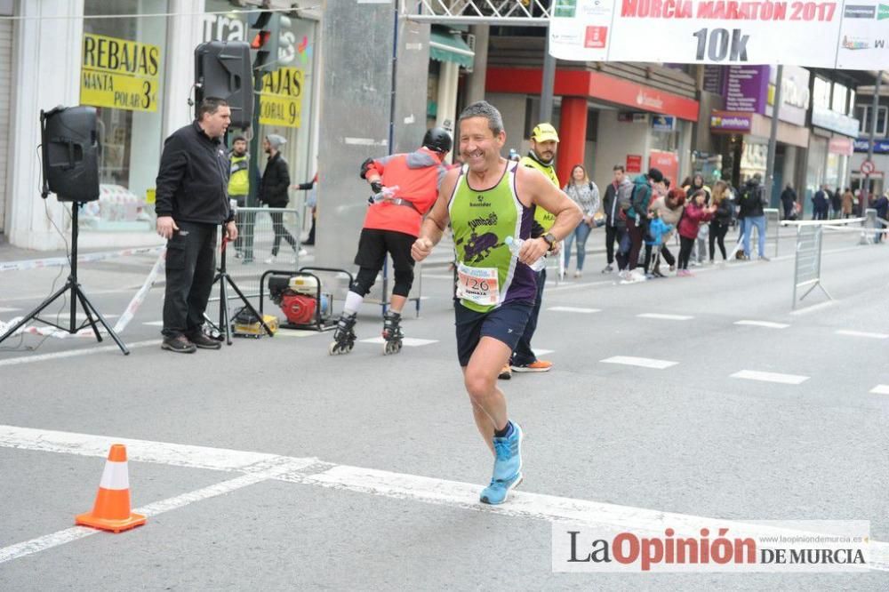 Murcia Maratón y 10 k. Paso por la Gran Vía