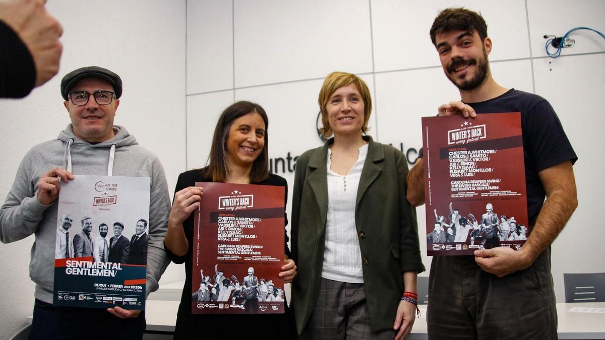 Presentación del Winter's Back Swing Festival, que se celebra entre este jueves y el domingo en Alcoy.