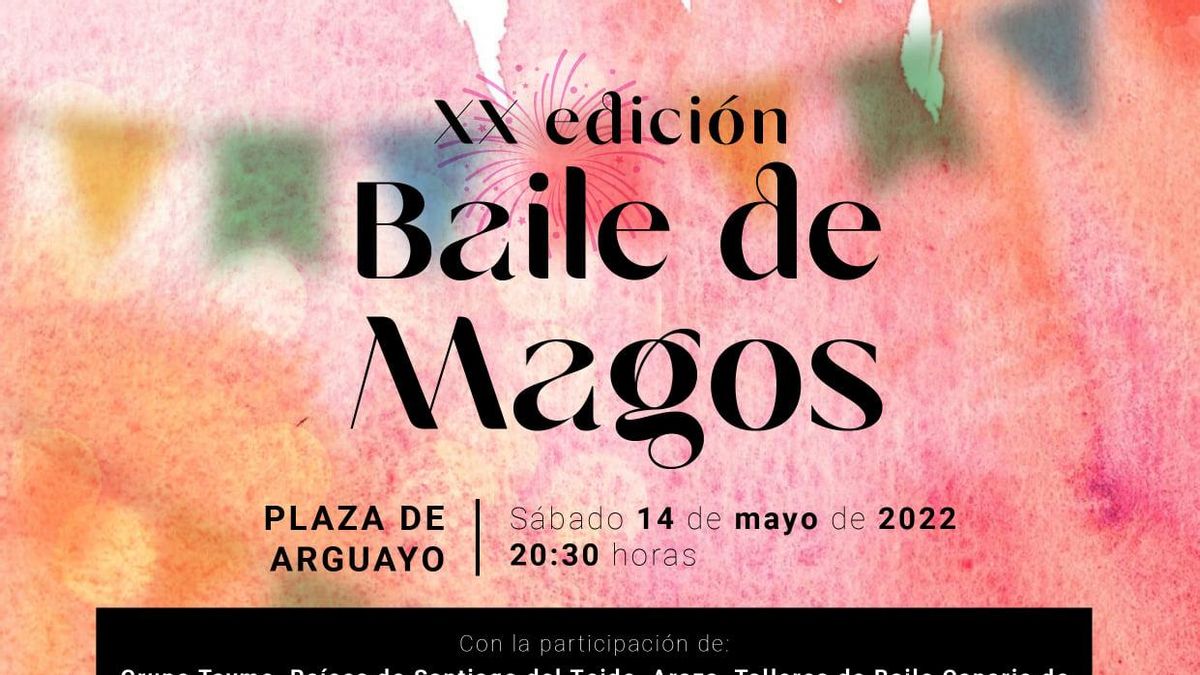 Santiago del Teide celebra este sábado la XX edición del Baile de Magos