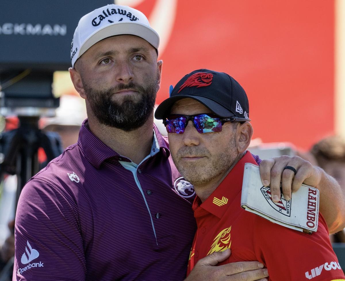 Jon Rahm (i) y Sergio García (d) no compaertirán equipo europeo en la Ryder Cup 2025.