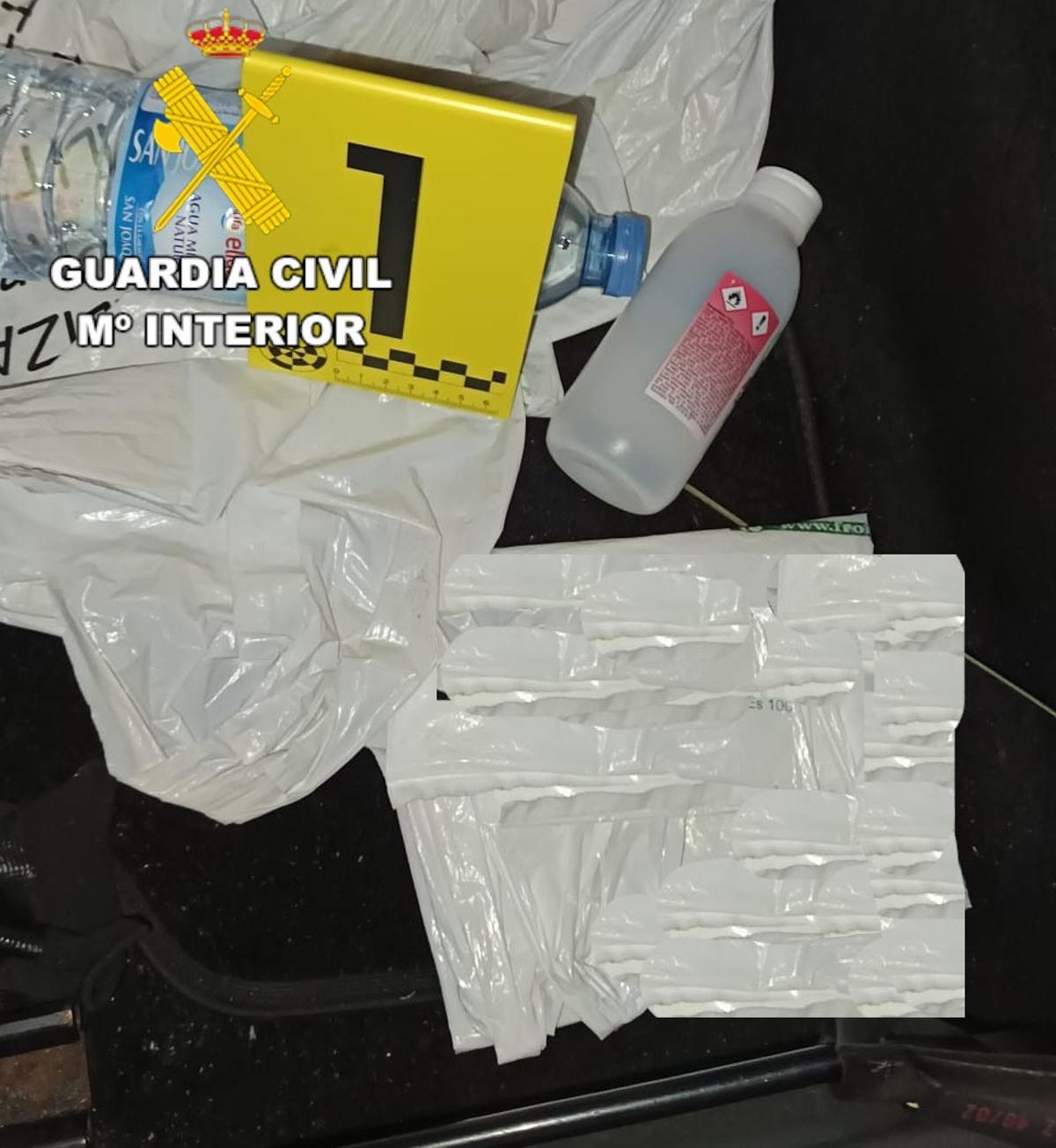 Pruebas recabadas por la Guardia Civil
