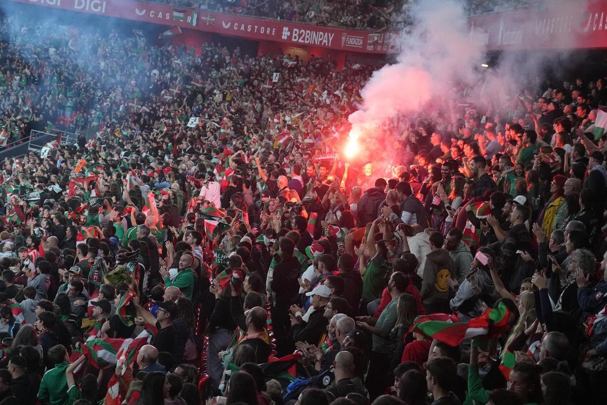 San Mamés, durante el partido contra Palestina del pasado mes de noviembre.