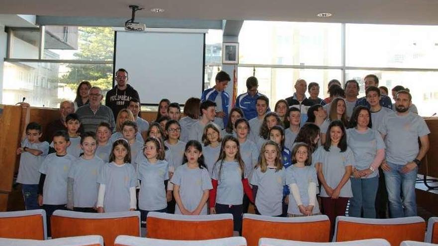 Presentación del Club con el alcalde y el edil de Deportes. // S.A.