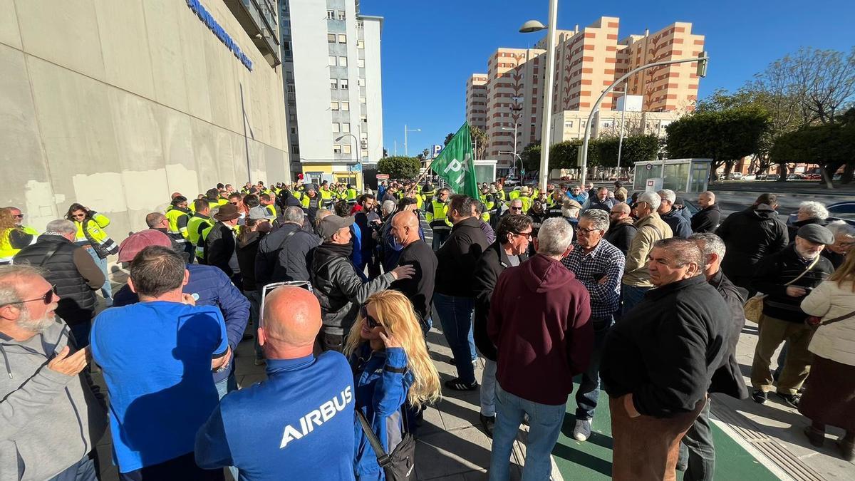 Imagen de archivo de una protesta de trabajadores del metal.