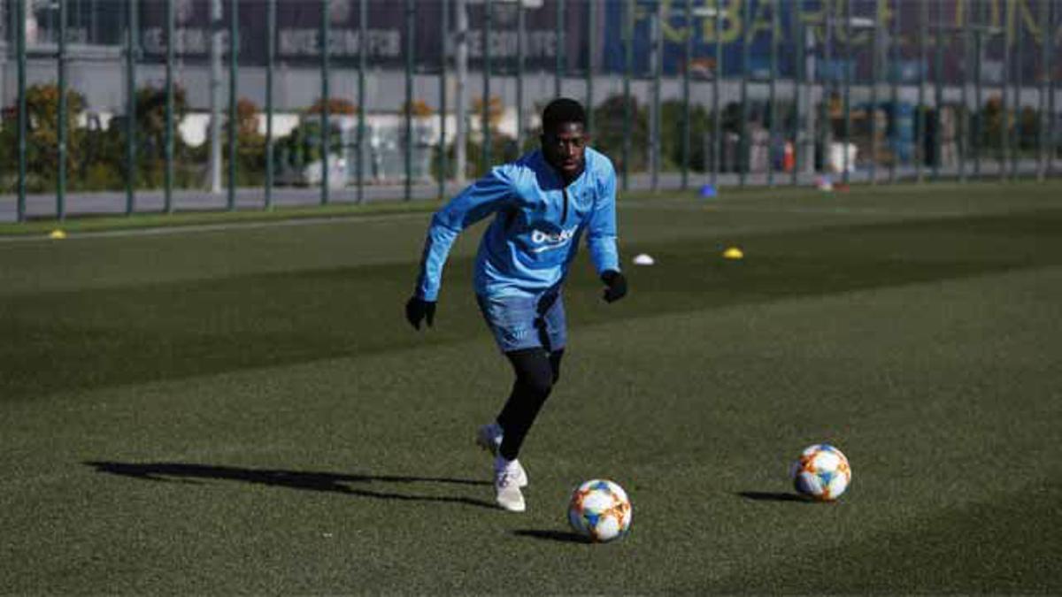 Messi entrena en el gimnasio y Dembélé ya pisa el césped, antes de recibir al madrid en Copa