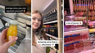 La 'tiktoker' lituana que flipa en un supermercado español: "Todo tiene sentido"