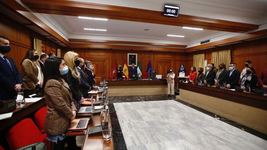 El Pleno de Córdoba en la sesión celebrada en enero del 2022.