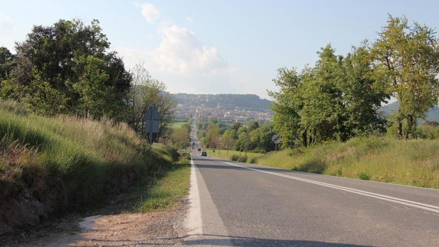 Tram de la carretera C-59 a la sortida de Moià