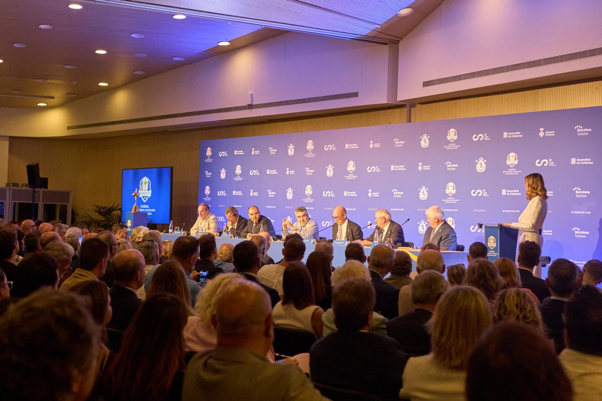 Les imatges de la presentació de la Ryder Cup 2031 a l'Hotel Camiral