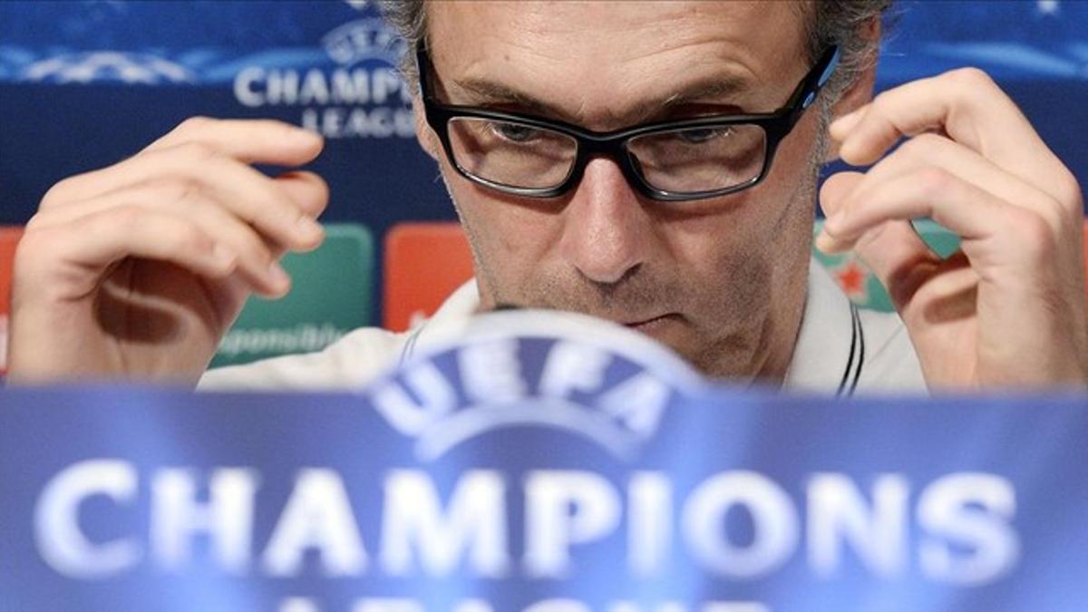 Laurent Blanc, en una rueda de prensa.