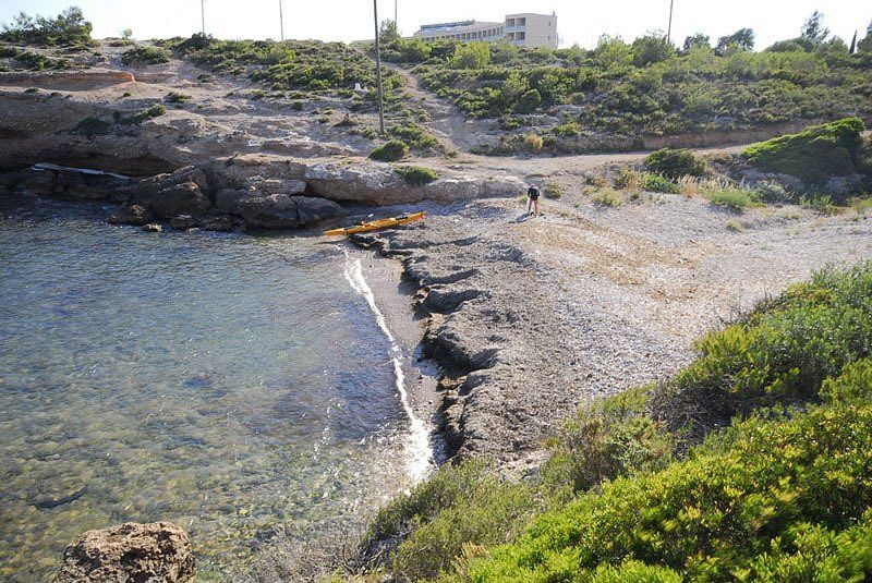 Playa de Bon Caponet para acceder con perros