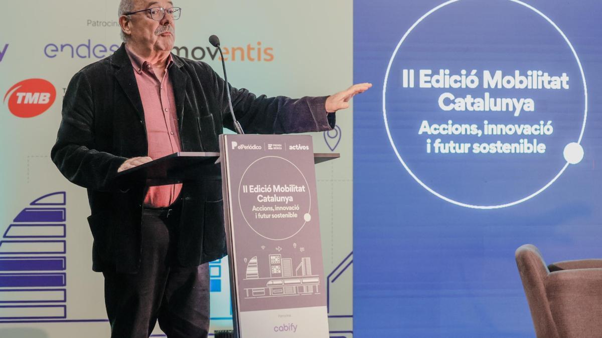 Manel Nadal ha clausurado este jueves la segunda edición de la jornada 'Mobilitat Catalunya. Accions, innovació i futur sostenible' de EL PERIÓDICO.