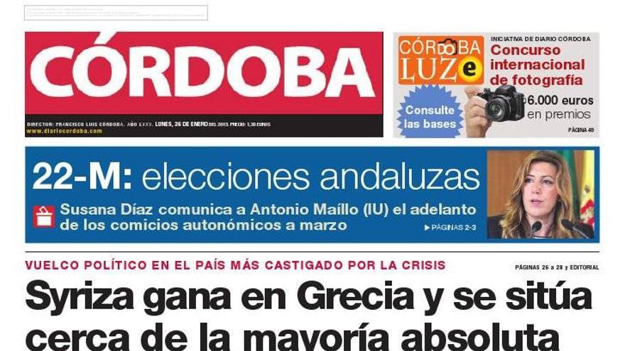 La portada de CÓRDOBA