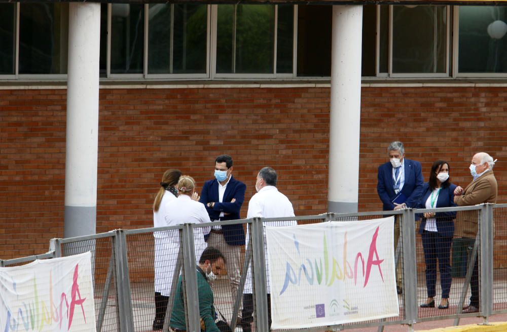 Moreno visita el hospital auxiliar de Carranque