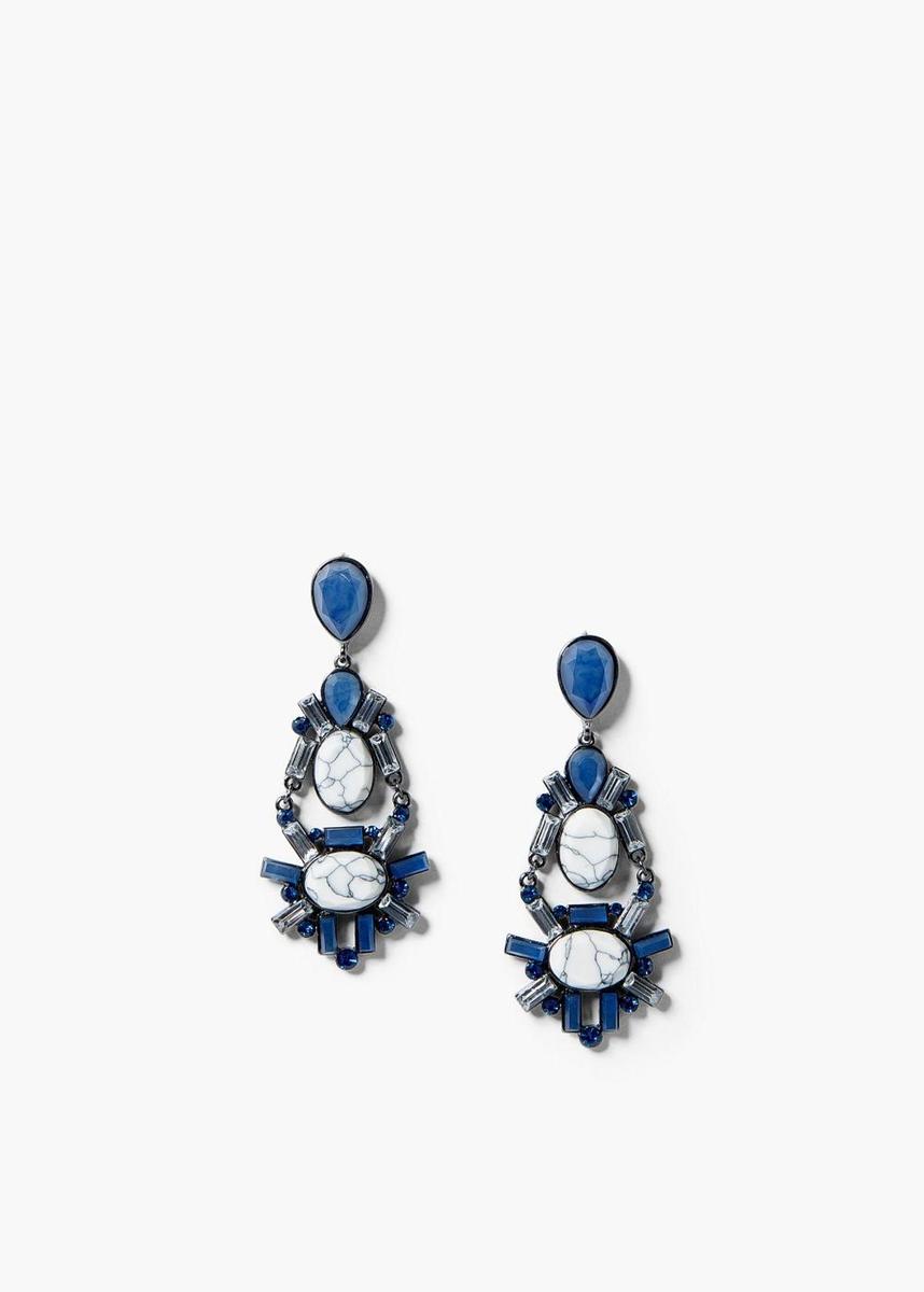 Pendientes con cristales facetados de Mango (12,99€)