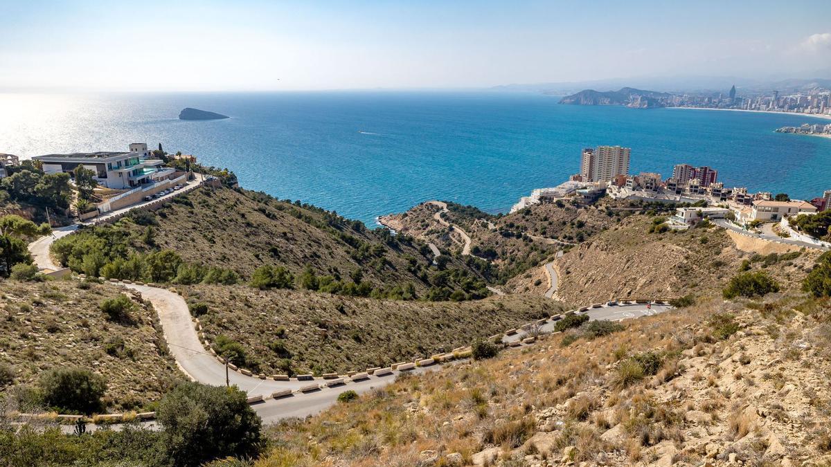 Zona protegida de Serra Gelada en Benidorm.