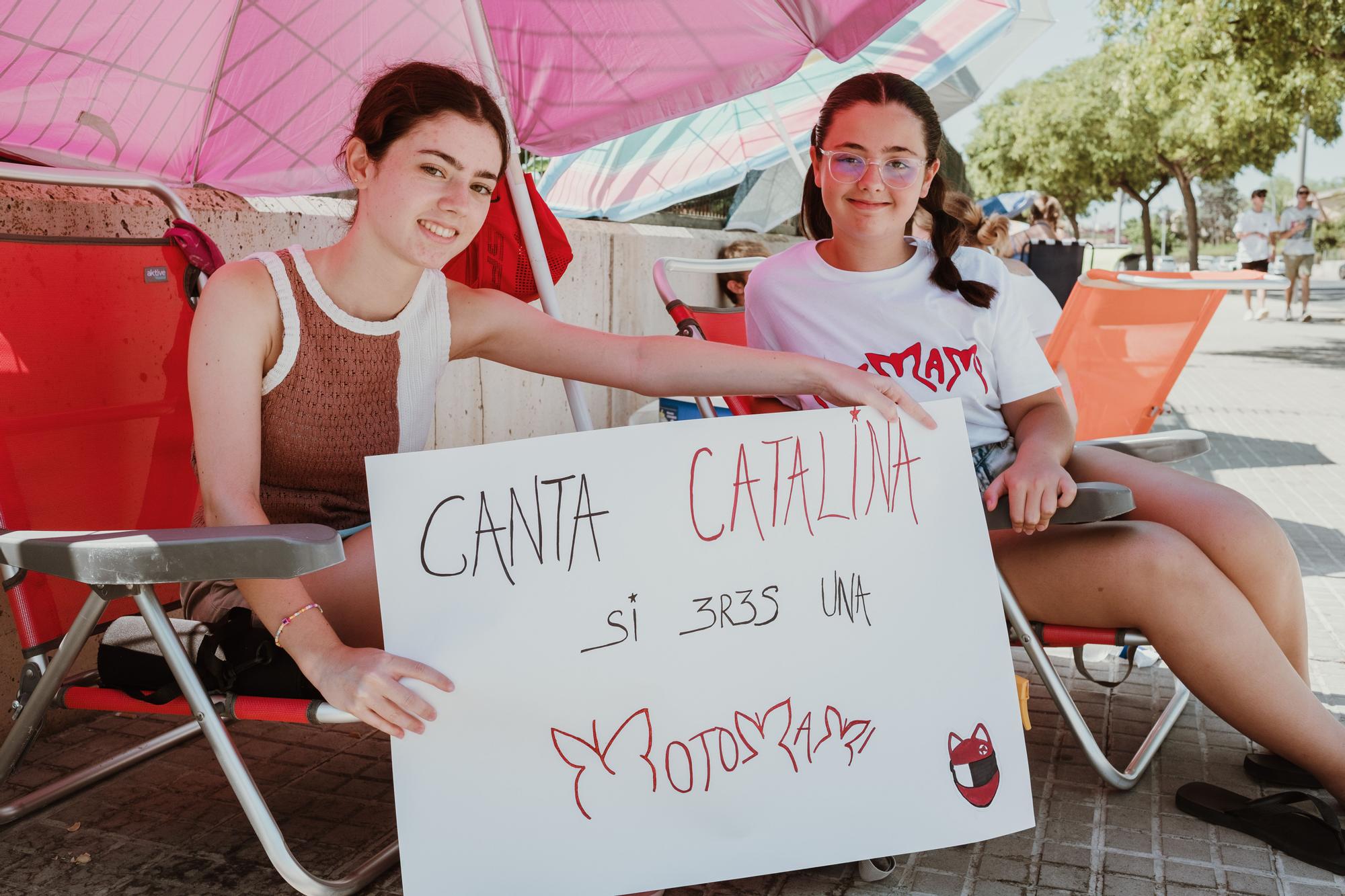 Largas colas antes del concierto de Rosalía en Palma