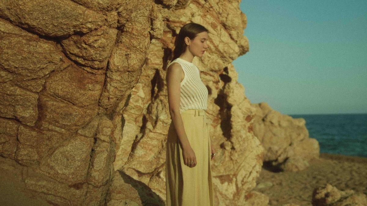 Rita Payés en la Playa de Sant Pol