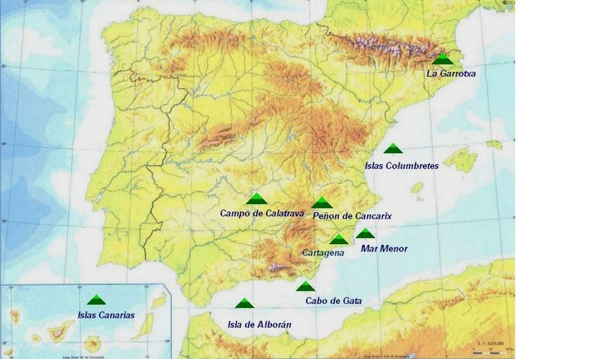 ¿Dónde están los casi 100 volcanes que hay en España?