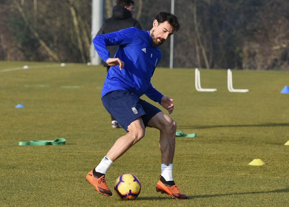 Entrenamiento del Real Oviedo en El Requexón