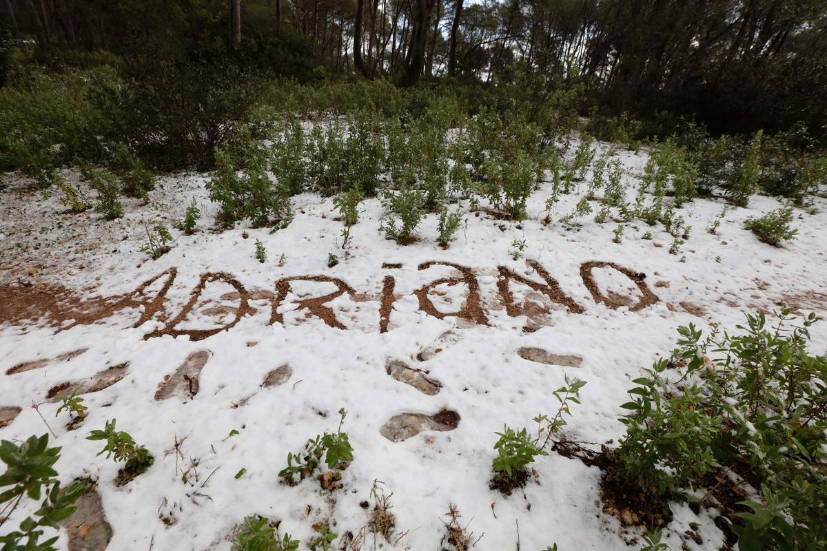 Granizo en la Talaia