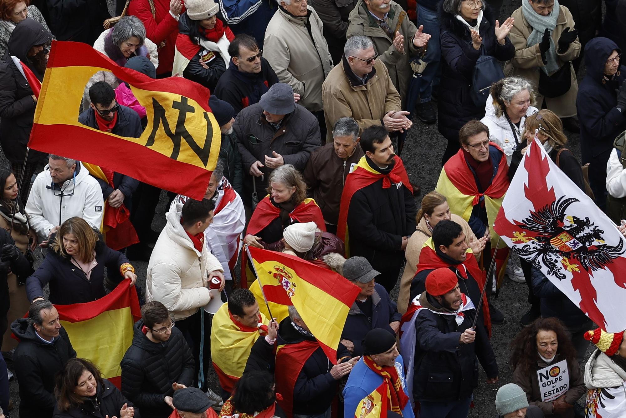 Concentración en Madrid contra la Ley de Amnistía