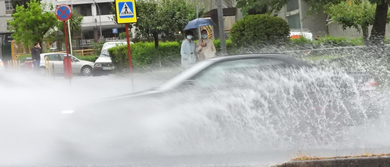 Así fue el 'diluvio universal' en Ourense
