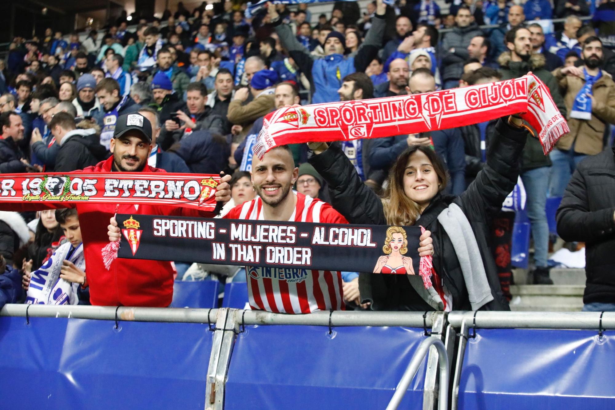 En imágenes: así se vivió el derbi en el Tartiere