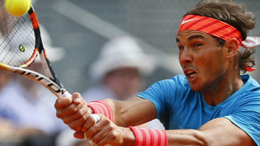 Rafa Nadal, durante el partido.