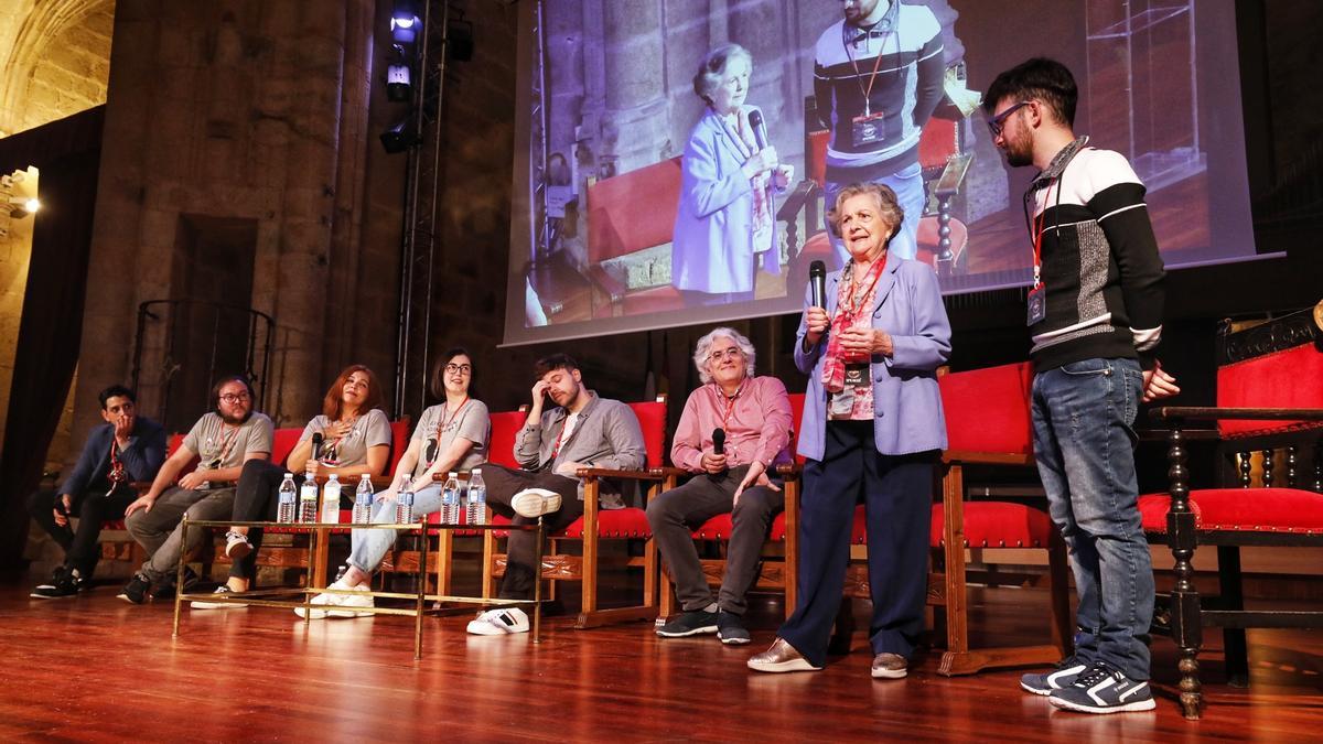 La &#039;abuela de dragones&#039; ayer en el San Francisco.