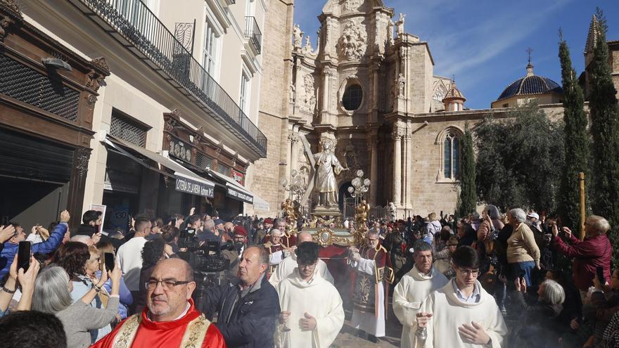 Catalá preside la festividad de San Vicente y afea a Ribó sus ocho años de ausencia