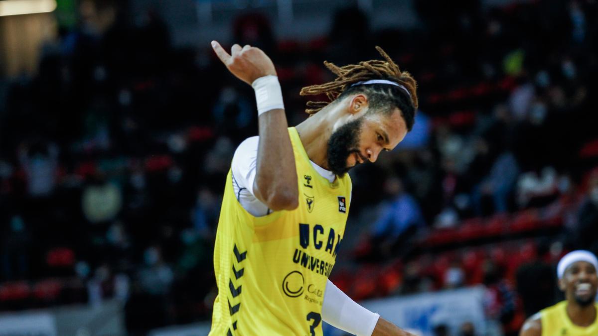 James Webb, jugador del UCAM Murcia CB, durante el partido ante el Casademont Zaragoza.