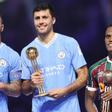 Jhon Arias junto a Kyle Walker y Rodri en el Mundial de Clubs