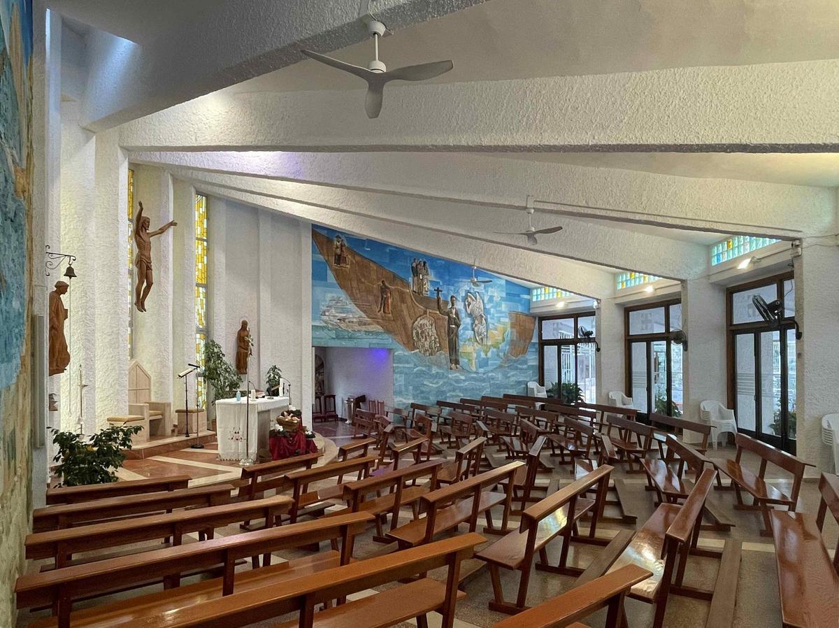 Interior del temple.